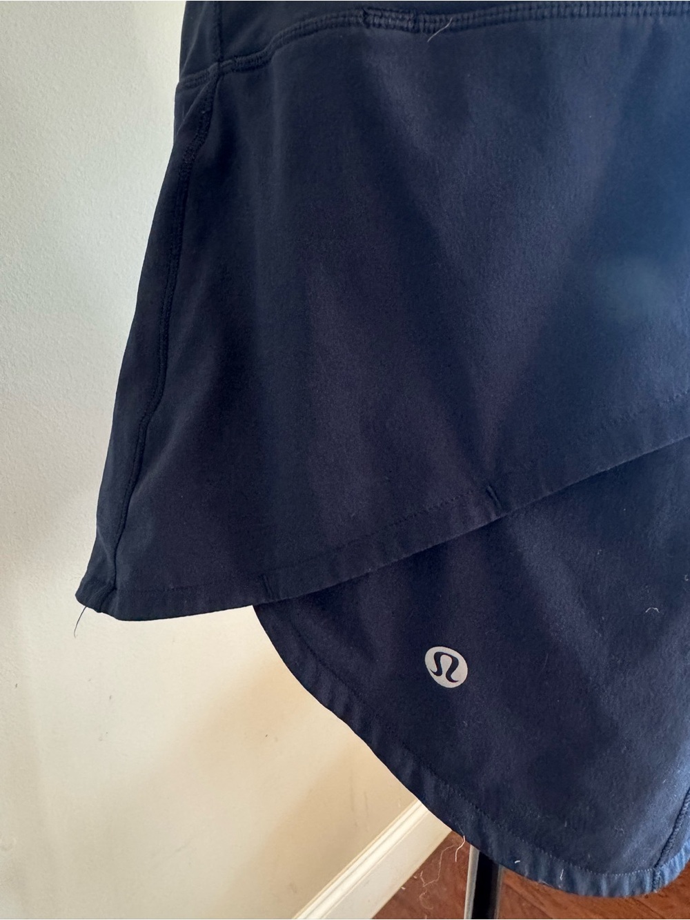 lululemon athletica Navy speed up shorts, original fit, 4” in size 12. - Picture 5 of 13